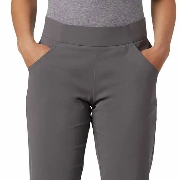 COLUMBIA Omni-Shade Omni-Shield Pull-On Capri Pants Sz Small Grey Active Fit NWT - Picture 2 of 14